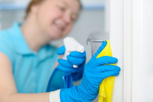 Local cleaners working on a flat in SW12