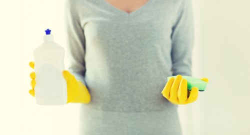 Local cleaner working in a SW12 flat with period property features