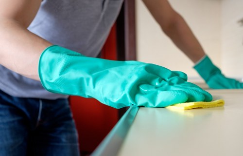 Local short-let cleaner preparing a flat in Balham SW12