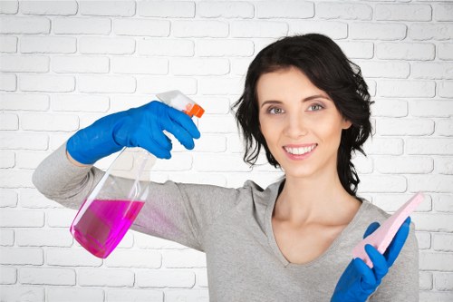 Commercial carpet cleaning for a business in SW12